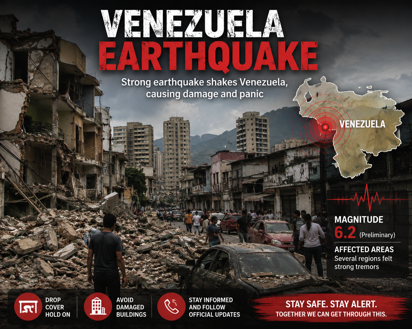 Venezuela Earthquake Today: Powerful Tremors Strike Nation, Triggering Widespread Damage and Emergency Response