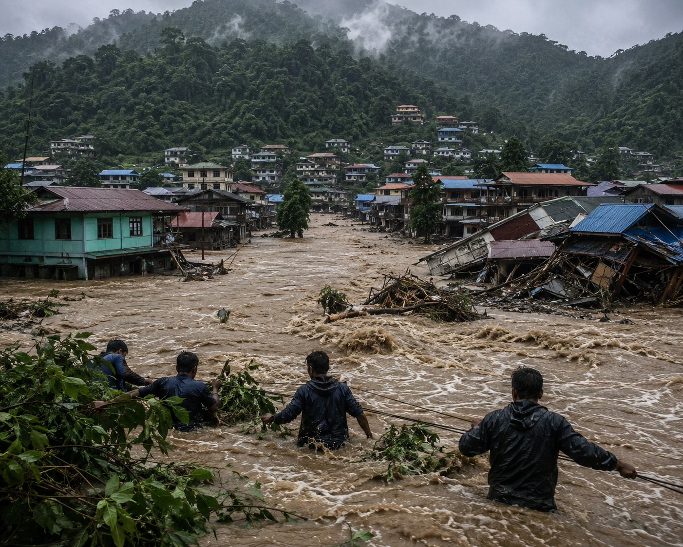 Arunachal Pradesh Floods Today: Flash Floods and Landslides Trigger Widespread Damage, Several Missing